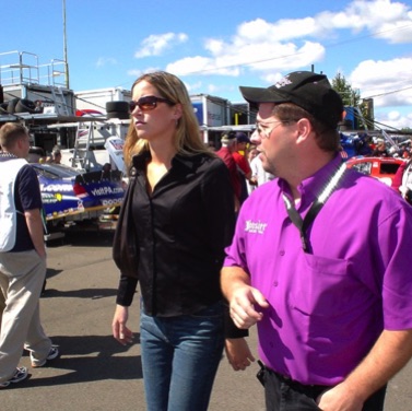 Amanda and crew chief JP Malone