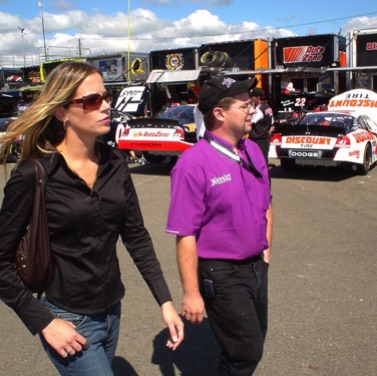 Amanda and crew chief JP Malone